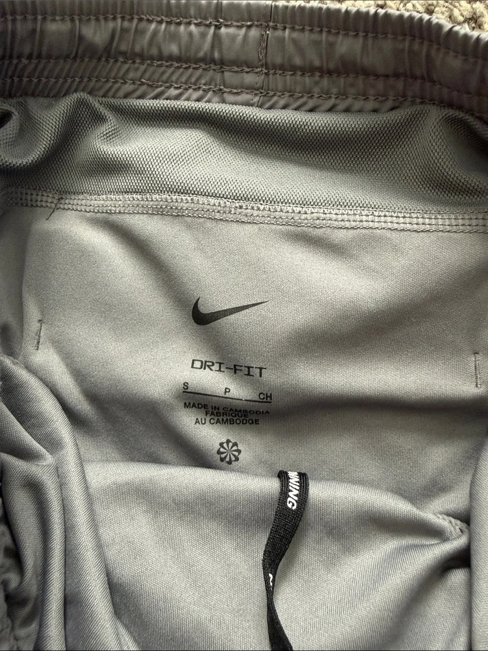 Nike Women's Heather Gray Athletic Running Shorts with Reflective Swoosh
